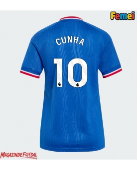 Manchester United Matheus Cunha #10 Tricou Fotbal Replică 2026-27 Femei Deplasare